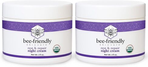 كريم ليلي افضل كريم ليلي طبيعي وعضوي بالكامل من بي فريندلي، مضاد للتجاعيد، مضاد للشيخوخة، كريم عيون ليلي مرطب بعمق وكريم للوجه الليلي وكريم الرقبة الليلي يعزز الخلايا in Kuwait