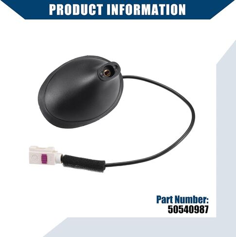 No.50540987 Antenna Base Roof Mounted Radio Antenna Base Assembly for Fiat 500 / Outer/Durable Plastic / 1 Pcs Black in Saudi Arabia