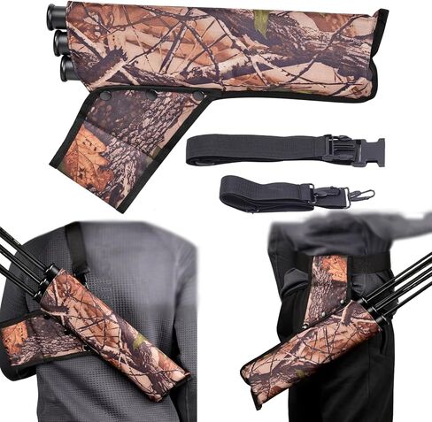 SPG Arrow Quiver 3 أنبوب مع أشرطة خلفية وحزام خصر، جعبة رماية الورك لممارسة صيد السهام، يحمل أسهم متعددة للوصول السريع in Saudi Arabia