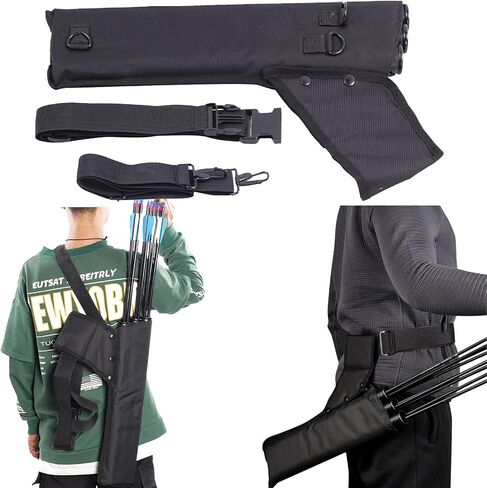 SPG Arrow Quiver 3 أنبوب مع أشرطة خلفية وحزام خصر، جعبة رماية الورك لممارسة صيد السهام، يحمل أسهم متعددة للوصول السريع in Kuwait