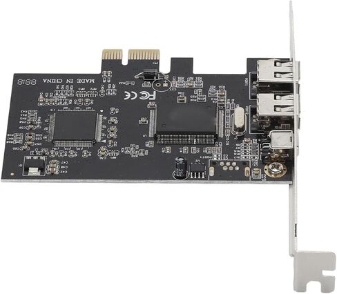 SUNGOOYUE PCIE 1X to 3 Port 1394A Firewire Expansion Adapter Card for, Dual Chip Design, Support 800Mbps for Camera and Sound Devices in Saudi Arabia