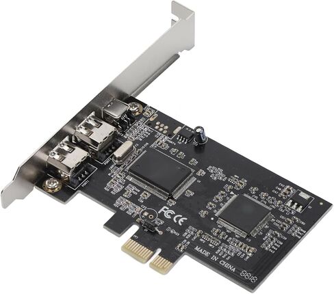 SUNGOOYUE PCIE 1X to 3 Port 1394A Firewire Expansion Adapter Card for, Dual Chip Design, Support 800Mbps for Camera and Sound Devices in Saudi Arabia