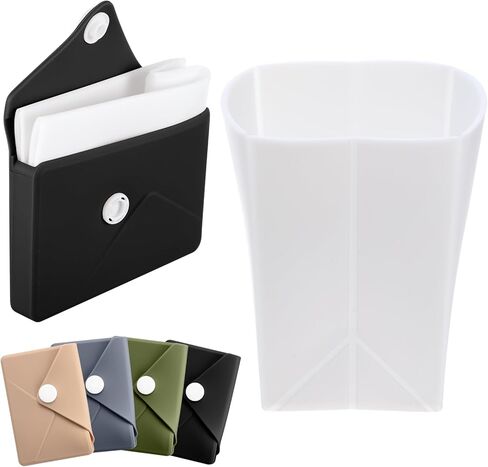 LemonRoad Silicone Folding Camping Cup Card Design Collapsible Silicone Travel Cup Waterproof 250 ml for Camping Outdoors International Travel(Green) in Kuwait