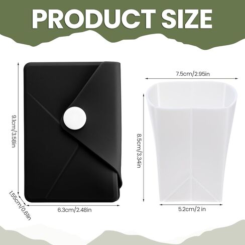 LemonRoad Silicone Folding Camping Cup Card Design Collapsible Silicone Travel Cup Waterproof 250 ml for Camping Outdoors International Travel(Green) in Kuwait