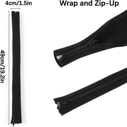 4 Pack Cable Management Sleeves Flexible Cord Management Wire Wrap Covers Black in Saudi Arabia