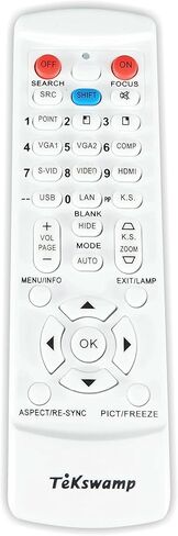 TeKswamp Video Projector Remote Control (White) for InFocus LP280 in Saudi Arabia