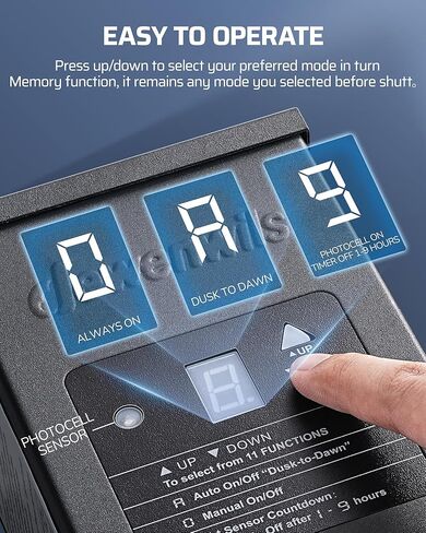 DEWENWILS 120W Low Voltage Landscape Transformer, Outdoor Transformer with Timer and Photocell Sensor, 120V AC to 12V AC, Weatherproof, for LED Lighting, Spotlight, Pathway Light, ETL Listed in Kuwait