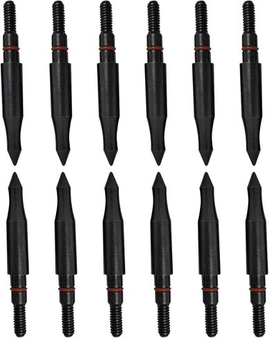 100/125/150/200 Grains Archery Field Points Practice Field Tips, Archery Target Practice Hunting Arrow Tip for Recurve, Compound Bow Crossbow, Steel Screw in Broadhead (12pcs) in Saudi Arabia