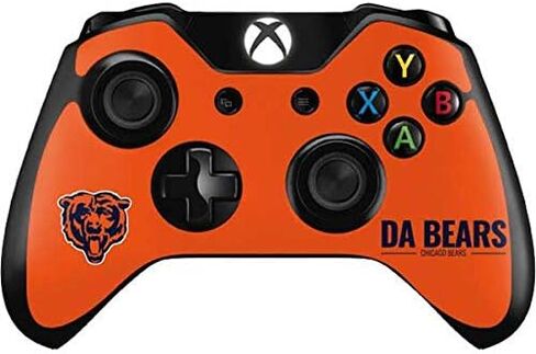 ملصق Skinit المخصص للألعاب متوافق مع وحدة تحكم Xbox One - تصميم شعار فريق NFL Chicago Bears مرخص رسميًا in Kuwait