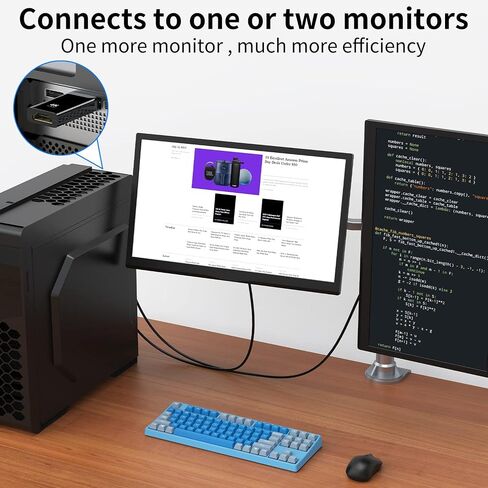 2-Pack 4K Display Port to HDMI Adapter, 24K Gold Plated Uni-Directional Display Port DP to HDMI Passive Adapter Compatible for HP, HDTV, AMD, NVIDIA, Dell, GPU, Projector, PC, Desktop in Saudi Arabia