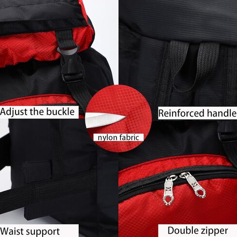 Lawaia 70L Hiking Backpack Rucking Camping Lightweight Backpacking Outdoor Travel Bag Trekking Back Pack Large Capacity Backpacks Climbing Trail Backpack for Men Women- Dark Blue in Saudi Arabia