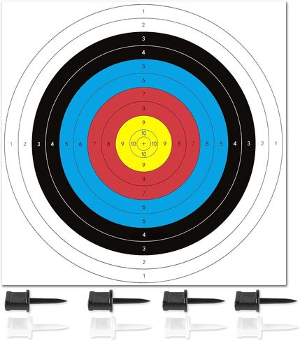 أهداف ورق الرماية القياسية من Highwild - 16 × 16 بوصة - 10 أهداف للقوس والسهم - ملحقات الرماية للصيد لممارسة الهدف - 30 حزمة in Saudi Arabia