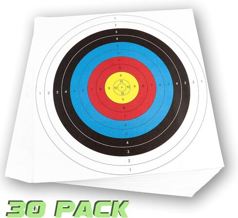 أهداف ورق الرماية القياسية من Highwild - 16 × 16 بوصة - 10 أهداف للقوس والسهم - ملحقات الرماية للصيد لممارسة الهدف - 30 حزمة in Saudi Arabia