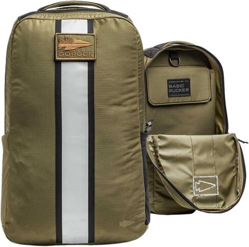 حقيبة ظهر GORUCK Basic Rucker 17L التكتيكية - حقيبة ظهر متينة وحقيبة ظهر MOLLE - حقيبة ظهر عسكرية للرجال والنساء - للخارج، والمشي لمسافات طويلة، والتدريب والسفر - أسود in Kuwait