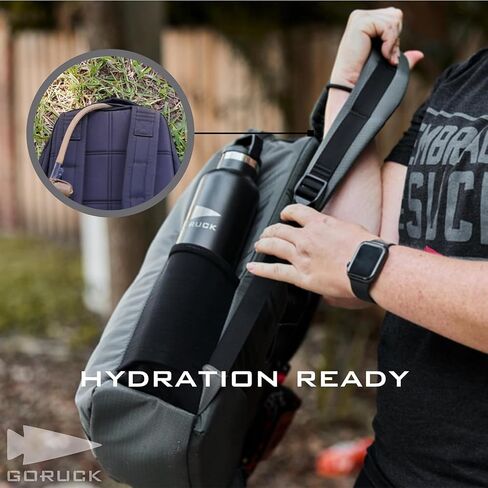 حقيبة ظهر GORUCK Basic Rucker 17L التكتيكية - حقيبة ظهر متينة وحقيبة ظهر MOLLE - حقيبة ظهر عسكرية للرجال والنساء - للخارج، والمشي لمسافات طويلة، والتدريب والسفر - أسود in Kuwait