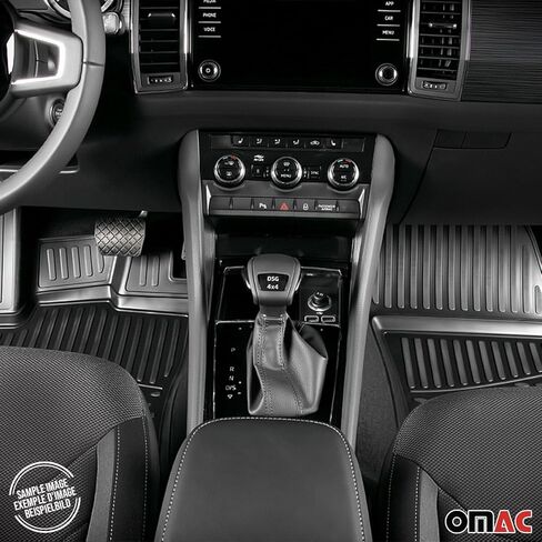 سجادات أرضية OMAC لسيارة Lexus GX 470 2003-2009 سجادات سيارة مناسبة لجميع الأحوال الجوية ثلاثية الأبعاد مخصصة مقاومة للماء وبطانات أرضية TPE عديمة الرائحة مقاسة بالليزر وغير قابلة للانزلاق (أسود) in Saudi Arabia