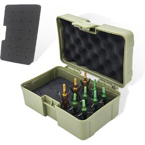 صندوق تخزين عريض الرأس، حافظة رؤوس عريضة، منظم أطراف أسهم خارجية لملحقات القوس المركب والقوس والنشاب - يحمل 18 قطعة من الرؤوس العريضة (العلبة فقط) in Kuwait