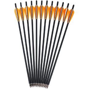 12 Pack Crossbow Bolts Carbon Arrows,16/18/20/22 Inch Hunting Archery Bio Crossbow Arrows with Moon Nocks, Removable Arrowhead in Saudi Arabia