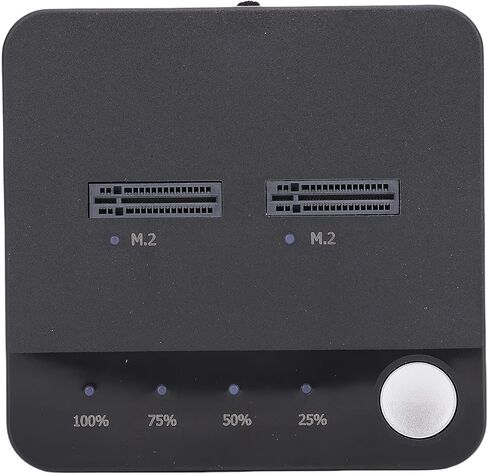 Dpofirs Hard Drive Duplicator, M.2 NVMe Drive Duplicator USB C Powered with 20Gbps Speed and Dual Bays Support Offline Cloning UASP and Trim in Saudi Arabia