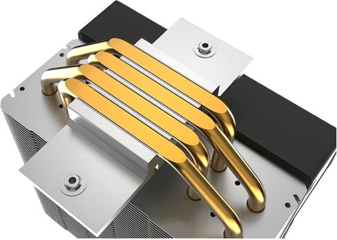 KimKirin CPU Cooler, 6 Copper Heat Pipes, Dual 120mm PWM Fans, 2200RPM Speed for Intel LGA 1851/1700/1200/115X and AMD AM4/AM5 in Saudi Arabia