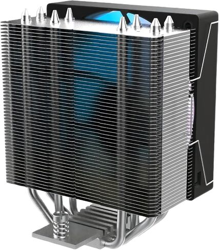KimKirin CPU Cooler, 6 Copper Heat Pipes, Dual 120mm PWM Fans, 2200RPM Speed for Intel LGA 1851/1700/1200/115X and AMD AM4/AM5 in Saudi Arabia