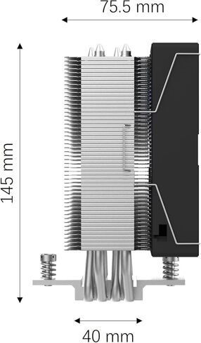 KimKirin CPU Cooler, 6 Copper Heat Pipes, Dual 120mm PWM Fans, 2200RPM Speed for Intel LGA 1851/1700/1200/115X and AMD AM4/AM5 in Saudi Arabia