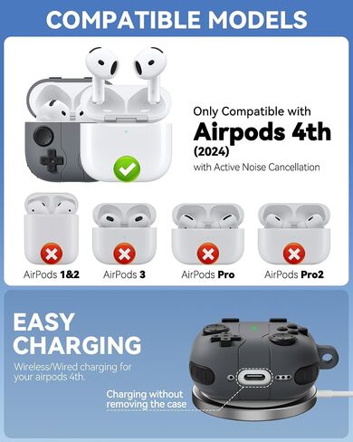 حافظة ألعاب لغطاء AirPods Pro 3 (2025)، حافظة كلاسيكية رائعة ومضحكة مضادة للصدمات من السيليكون AirPods Pro 3 مع مجموعة منظف وسلسلة مفاتيح لـ Airpods Pro الجيل الثالث للرجال الأولاد - أسود in Saudi Arabia