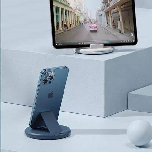 Multi USB Charger Adapter Kit, USB C to iOS Device/Type C/Micro/USB A Adapter Data Transfer Contains Card Slot Phone Holder(Blue) in Saudi Arabia
