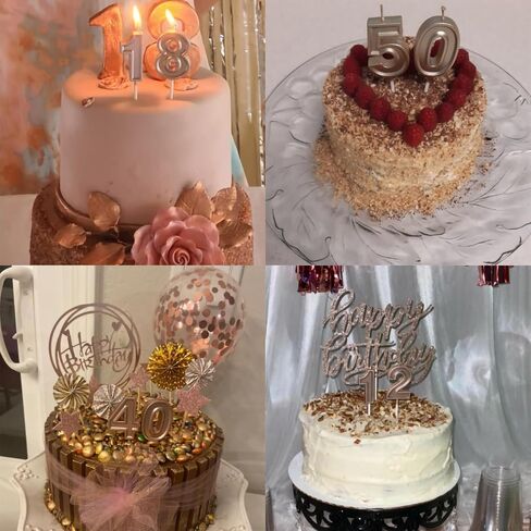 30th Birthday Candles, Black Number 30 Candle for Cake Decoration on Birthday Party or Anniversary Celebration in Saudi Arabia