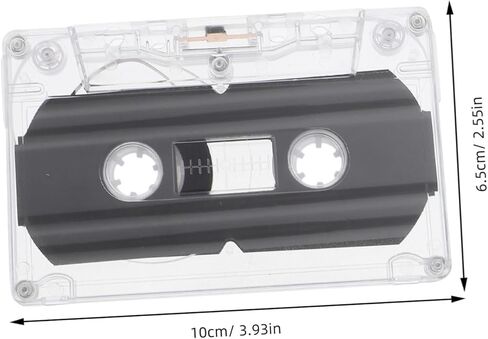 DOITOOL 2pcs Blank Audio Cassette Tapes with Transparent Vintage Design Low-Noise Recording Supply for Music in Kuwait