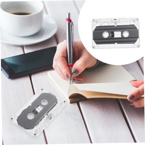 DOITOOL 2pcs Blank Audio Cassette Tapes with Transparent Vintage Design Low-Noise Recording Supply for Music in Kuwait