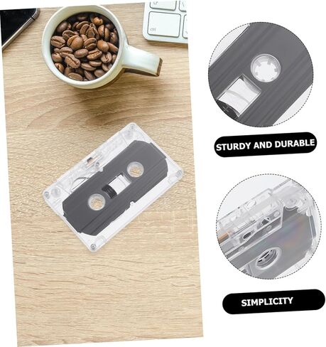 DOITOOL 2pcs Blank Audio Cassette Tapes with Transparent Vintage Design Low-Noise Recording Supply for Music in Kuwait