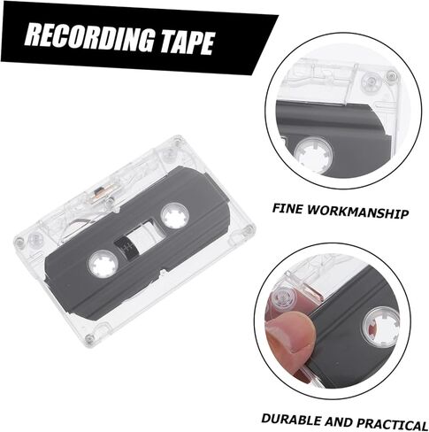 DOITOOL 2pcs Blank Audio Cassette Tapes with Transparent Vintage Design Low-Noise Recording Supply for Music in Kuwait