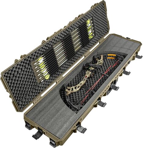 Eylar 54 Inch Intact Series Rolling Hard Bow Case, Lightweight and Durable Stacker Design with Pre-Cut Foam Insert in Saudi Arabia
