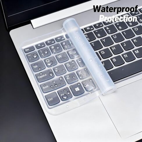 2PCS Universal Silicone Keyboard Film for 12-17 Inches Laptops – Waterproof & Dustproof Protective Covers for Laptop Keyboards (Clear,15-17 Inch) in Saudi Arabia