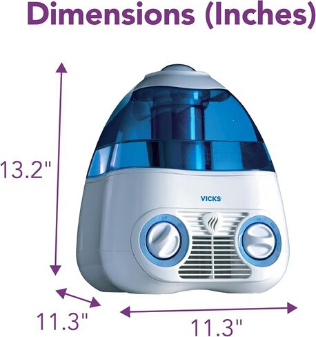 Vicks Starry Night Cool Moisture Humidifier with Projector & VapoPad Scent Pad Heater, Pink in Saudi Arabia
