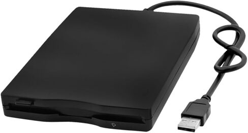 USB External Floppy Disk Drive Portable Compact USB Floppy Disk Reader with Stable Data Transfer for Laptop and Desktop No Driver Needed Compatible with Multiple Operating Systems in Saudi Arabia