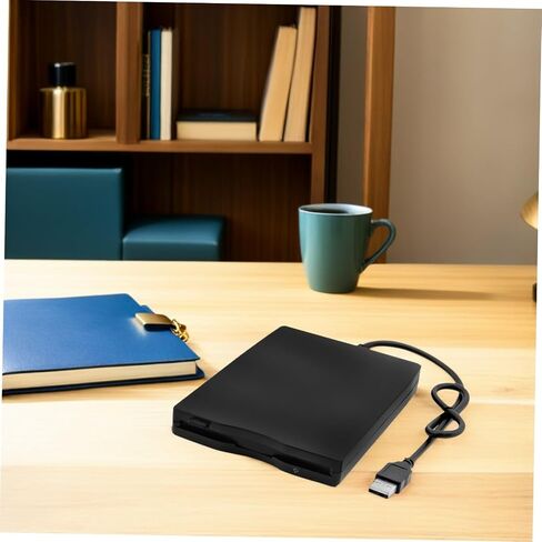 USB External Floppy Disk Drive Portable Compact USB Floppy Disk Reader with Stable Data Transfer for Laptop and Desktop No Driver Needed Compatible with Multiple Operating Systems in Saudi Arabia