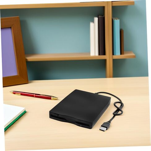 USB External Floppy Disk Drive Portable Compact USB Floppy Disk Reader with Stable Data Transfer for Laptop and Desktop No Driver Needed Compatible with Multiple Operating Systems in Saudi Arabia