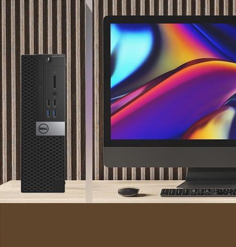Dell OptiPlex 5040 SFF Desktop Computer PC Bundle Setup with New 23.8" FHD Monitor, Inter Core i5-6600 3.3GHz, 8GB RAM, 256GB SSD, Keyboard & Mouse, Wi-Fi, Bluetooth, Windows 11 Pro (Renewed) in Saudi Arabia
