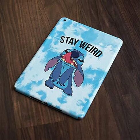 غلاف تابلت Skinit ملصق متوافق مع iPad 9.7in (2018) - تصميم Disney Lilo and Stitch Stay Weird المرخص رسميًا in Saudi Arabia