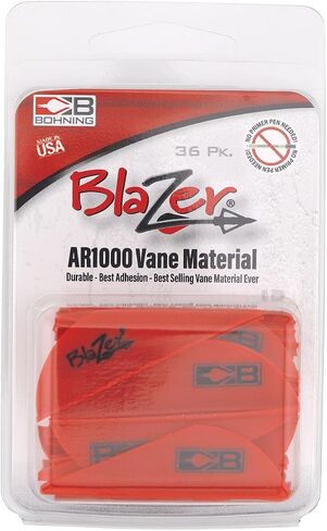 Bohning Blazer Vane (Pack of 36), Red, 2" in Saudi Arabia
