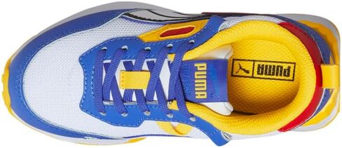 حذاء رياضي PUMA Kids Boys Rider Fv Future Vintage برباط كاجوال - أزرق، أخضر، برتقالي - مقاس 5 M in Kuwait