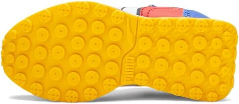 حذاء رياضي PUMA Kids Boys Rider Fv Future Vintage برباط كاجوال - أزرق، أخضر، برتقالي - مقاس 5 M in Kuwait