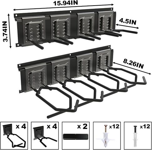 Gun Rack for Wall – Wall Mount Gun Rack & Gun Wall Mount, Heavy-Duty Gun Racks,1/4/8 Slot Storage Options for Rifles & Shotguns in Kuwait
