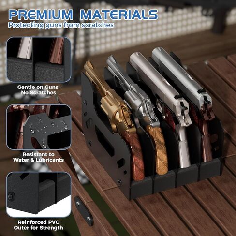 Gun Rack for Pistol, Soft Foam Pistol Rack for Gun Safe, Cabinet, Storage, Durable Handgun Stand Organizer Accessories with Moisture&Scratch Resistance&Anti-Slip in Saudi Arabia