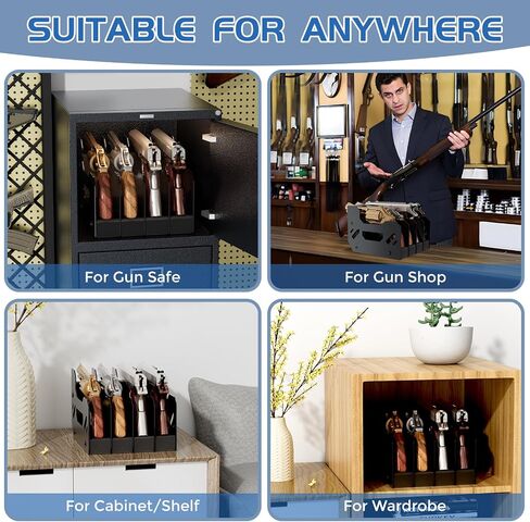 Gun Rack for Pistol, Soft Foam Pistol Rack for Gun Safe, Cabinet, Storage, Durable Handgun Stand Organizer Accessories with Moisture&Scratch Resistance&Anti-Slip in Saudi Arabia