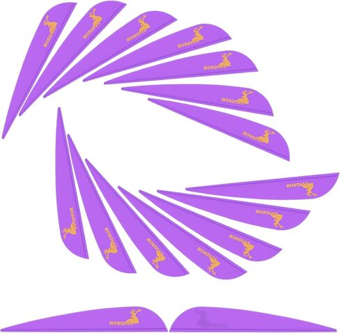 60 حزمة 3 بوصة دوارات الرماية على شكل قطرة ريشة بلاستيكية ريشة للسهام DIY مسامير القوس والنشاب in Kuwait
