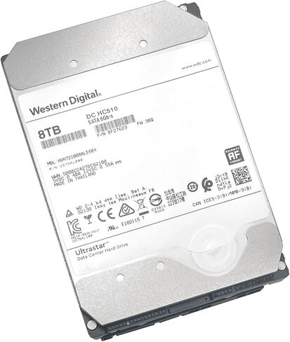 HGST WD Ultrastar DC HC510 8TB 7200 RPM 512e SATA 6Gb, s 3.5inch SE Helium Hard Drive (HUH721008ALE604) (Renewed) in Saudi Arabia