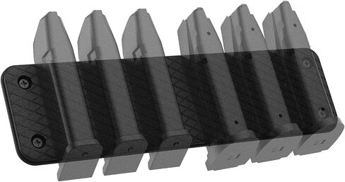Magnetic Magazine Holder for Gun Safe & Wall, Double-Sided Gun Magnet, Magnetic Tool Holder with Scratch-Resistant Rubber Coating, Mag Storage Gun Safe Accessories Hold up to 45LBS in Saudi Arabia